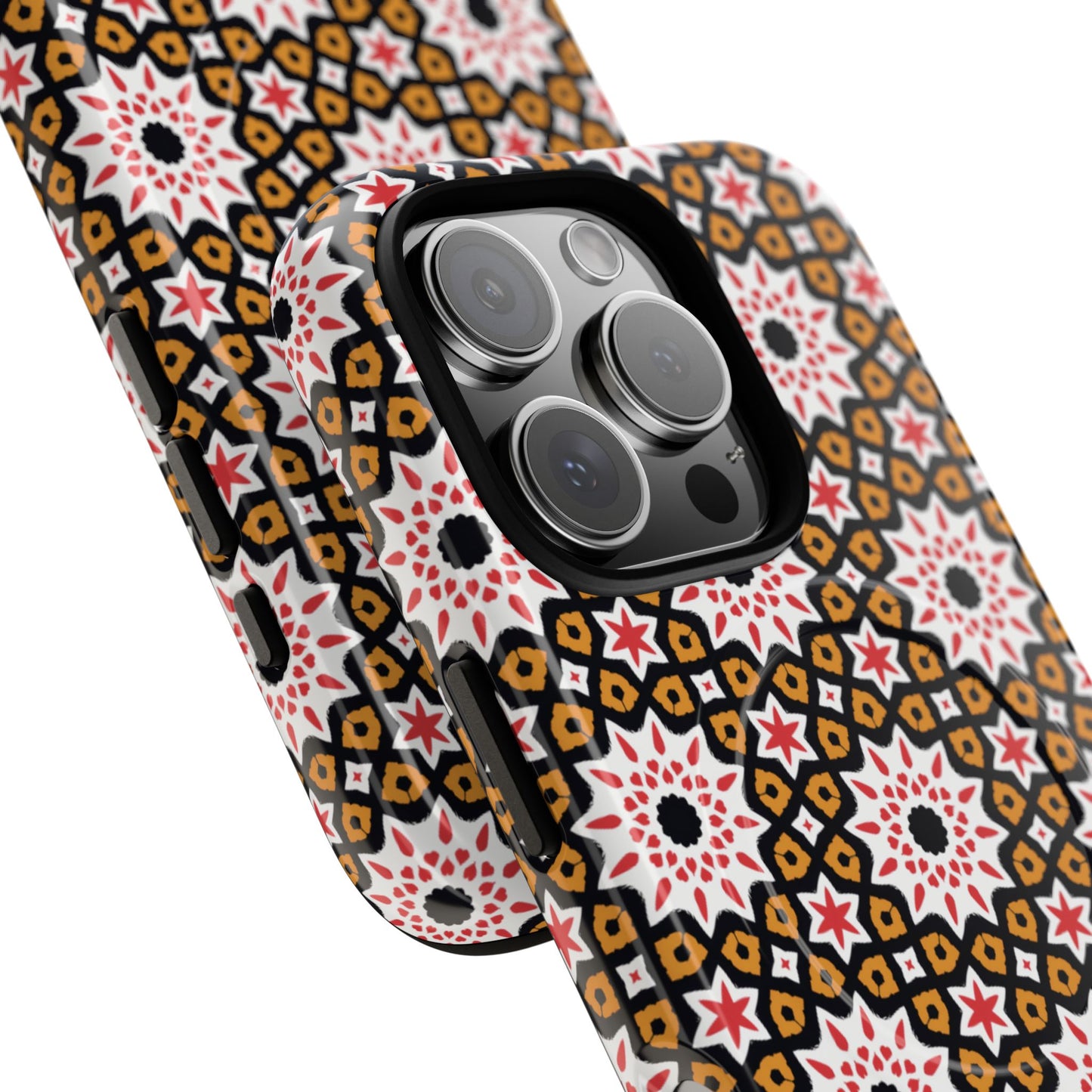 Bohemian Patterned Tough Magnetic Cases, Unique Phone Protection, Stylish Phone Cover, Gift for Trendsetters, Vibrant Designs