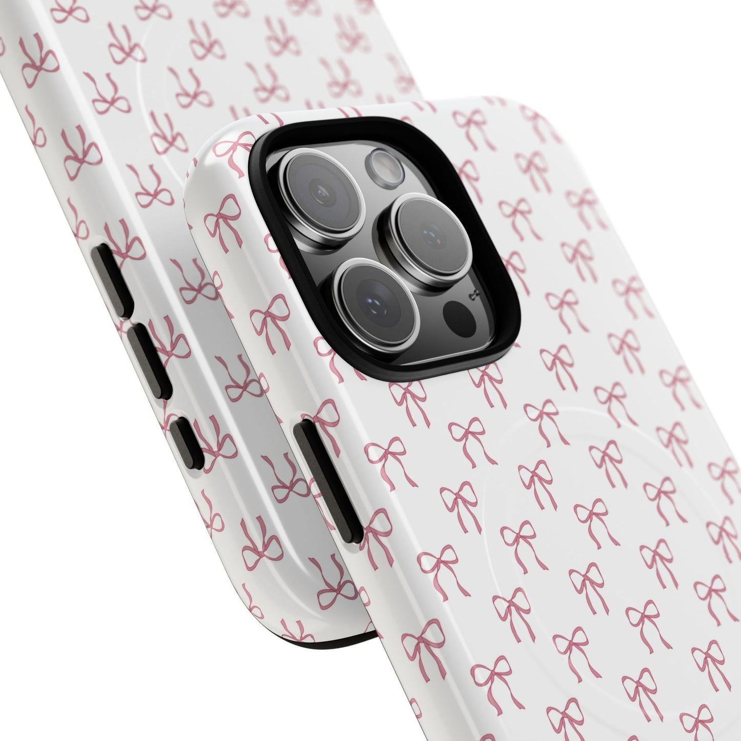 Blush Coquette Bow Bliss Magnetic iPhone Cases, Gift for Her, Cute iPhone Accessories, Fun Personalized Cases, Stylish Tech Gifts, Birthday Present