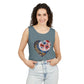 Floral Hearts Unisex Garment-Dyed Tank Top