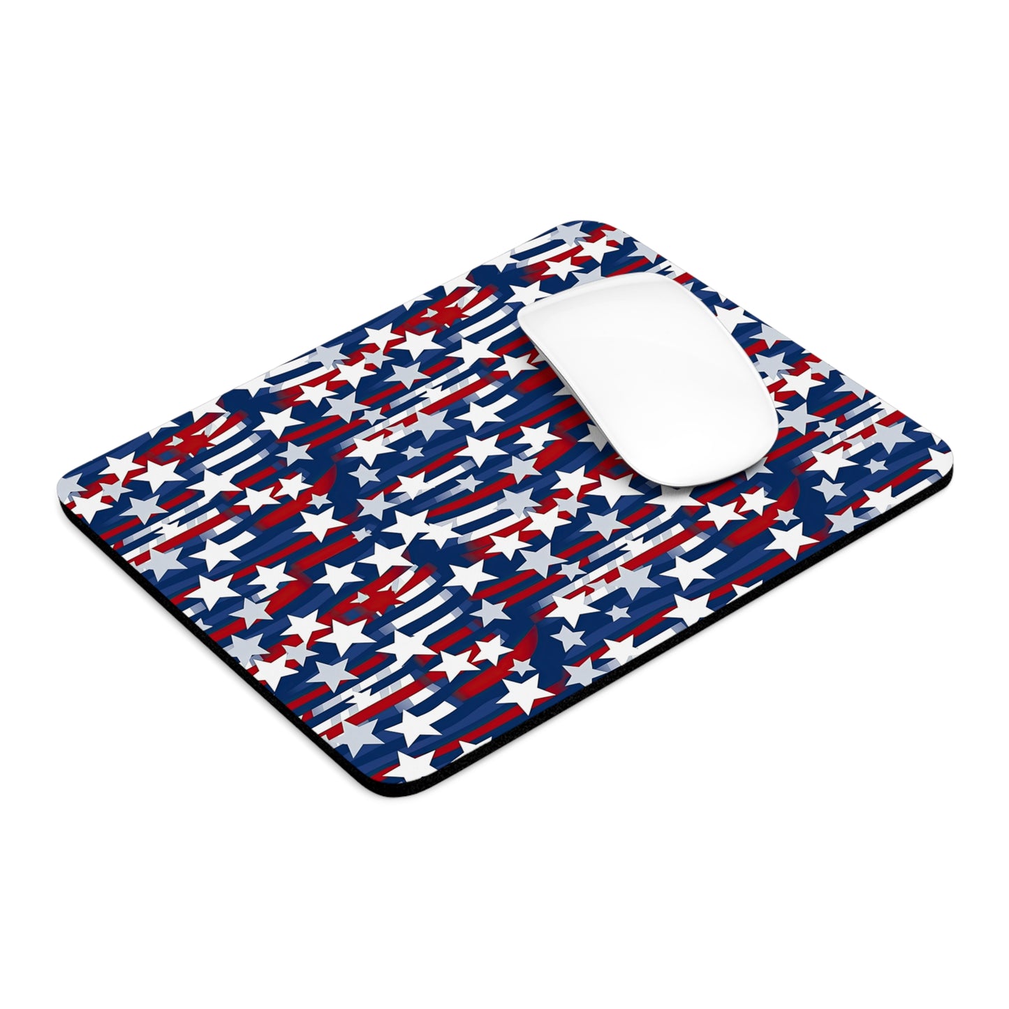 Patriotic Waves Mouse Pad - Perfect for Holiday Gifting & Workspaces