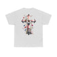 Faith and Floral Cross Unisex Heavy Cotton Tee