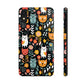 Whimsical Feline Garden iPhone and Samsung Tough Phone Cases