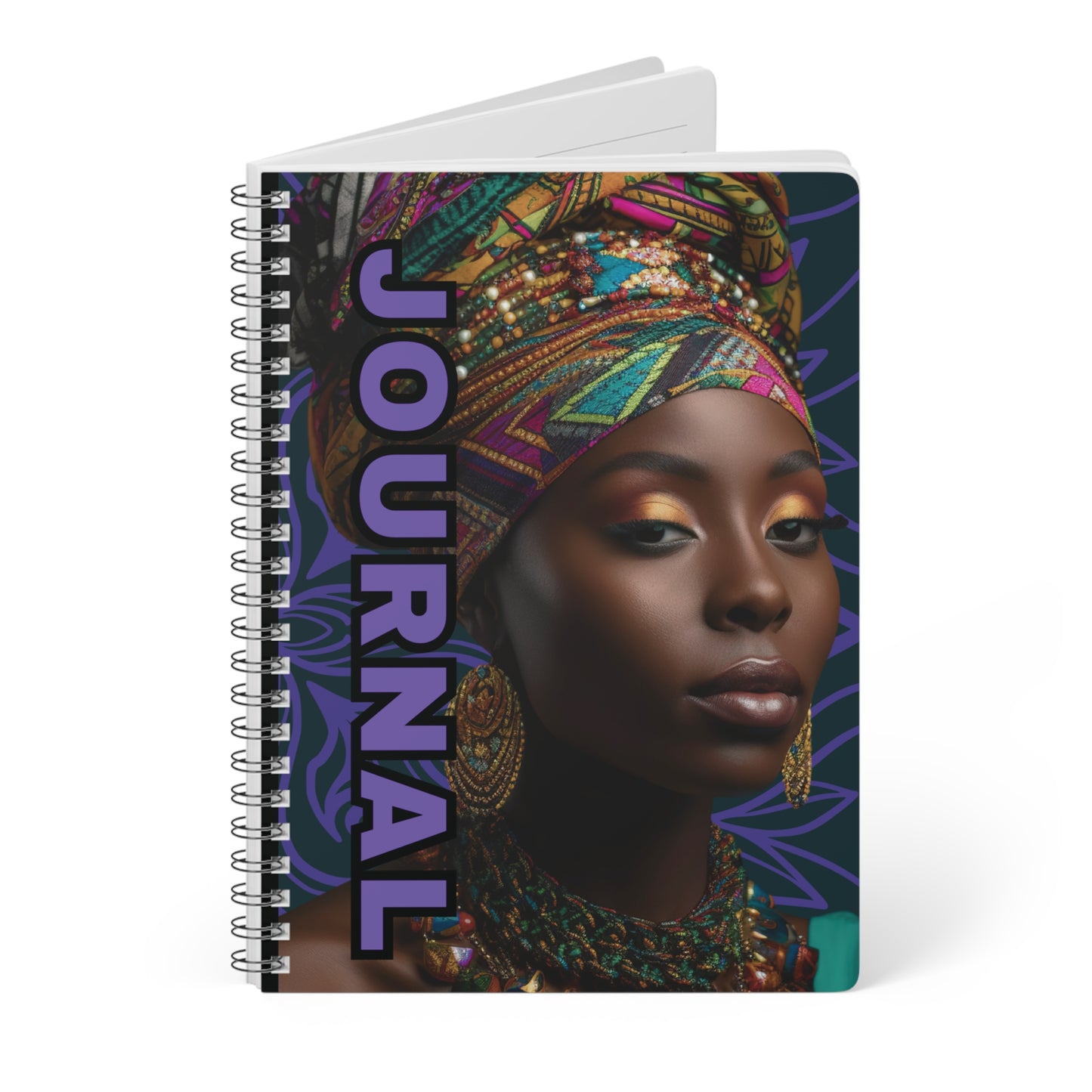 Culturally-Inspired A5 Journal - Vibrant Art, Ideal for Writing, Note-taking, Gifts, and Journaling