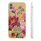 Floral Scripture Phone Case — "Let Your Light Shine" (Matthew 5:16) for iPhone and Samsung Cases.