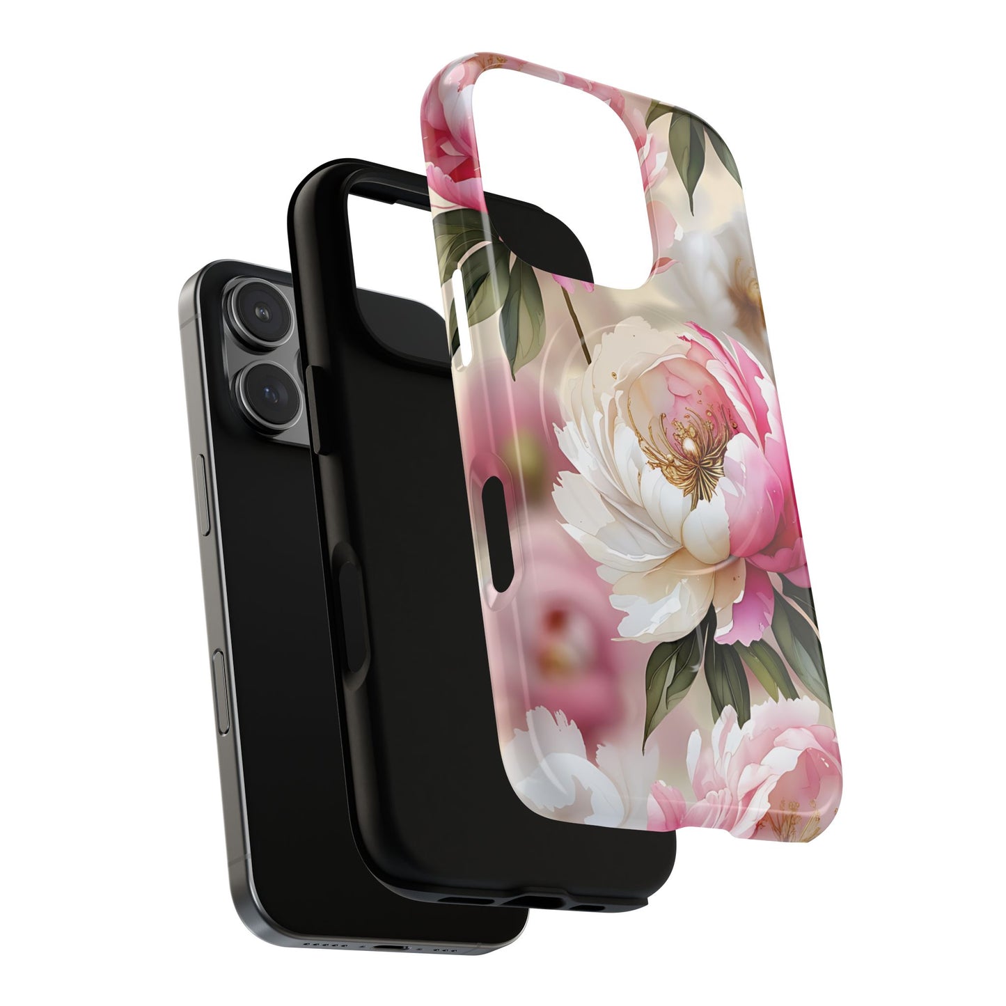 Blooming Petals Tough Magnetic Phone Cases, Elegant Phone Cover, Durable Case for Flower Lovers, Phone Accessories