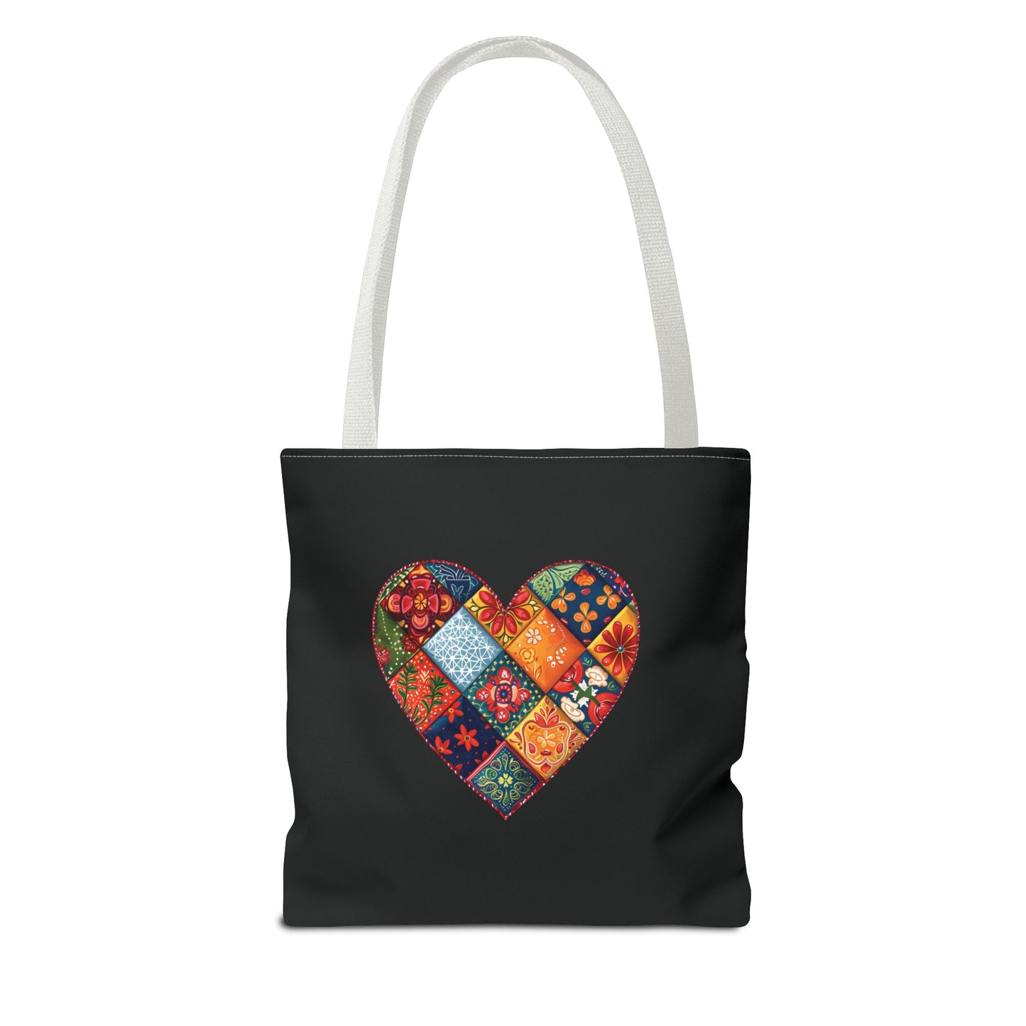 Patched Heart Tote Bag