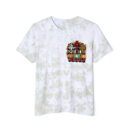 Faithful Harvest Cross Unisex FWD Fashion Tie-Dyed T-Shirt