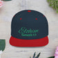 Green Elohim, Genesis 1:1 Snapback Cap - Faith-Inspired Flat Bill Hat, Baseball Hat, Perfect for Gifts, Daily Wear, Spiritual Events.