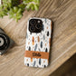 Personalized Whispering Feathers Samsung, Google Pixel and iPhone Case, Custom Name Case.