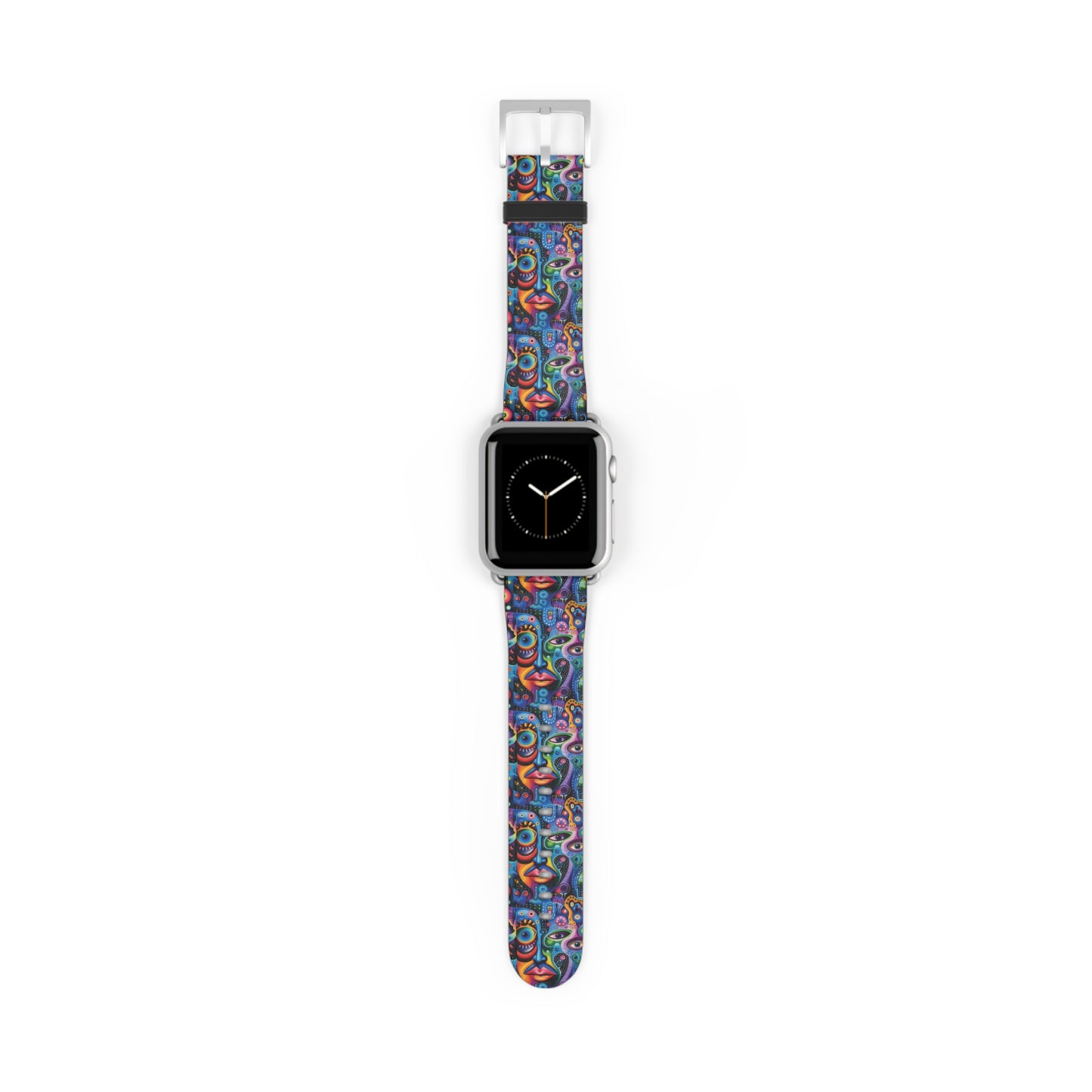 Psychedelic Visions Colorful Artful Watch Band - Unique Design for Fashion Lovers.