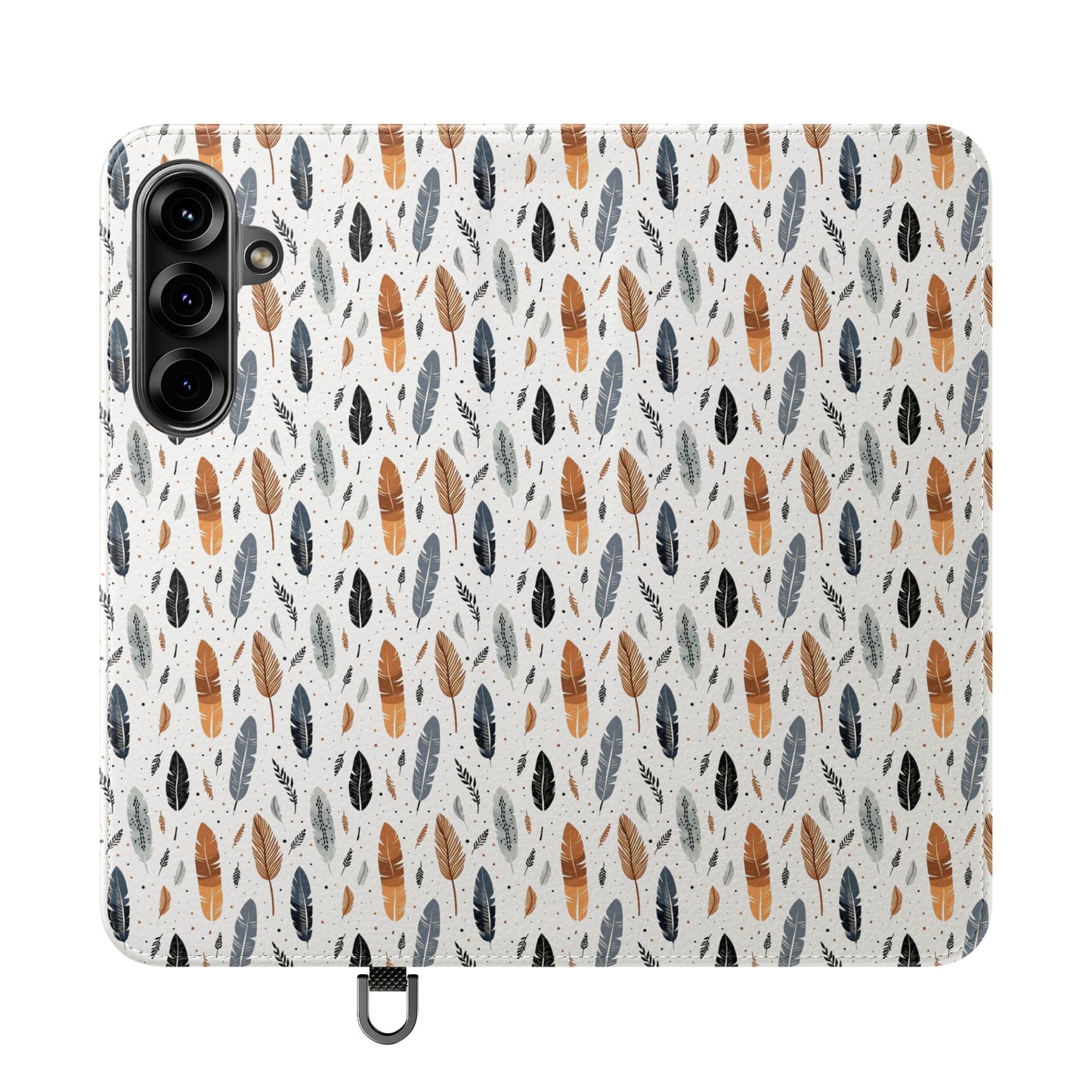 Whispering Feathers iPhone and Samsung Flip Cases