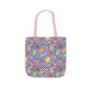 Personalized Purple Doodle Daydream Composition Book Inspired Canvas Tote Bag with Colorful Straps, Cute School Bag, Eco-Friendly Tote, Back to School Shopping Bag, Teacher Gift Idea
