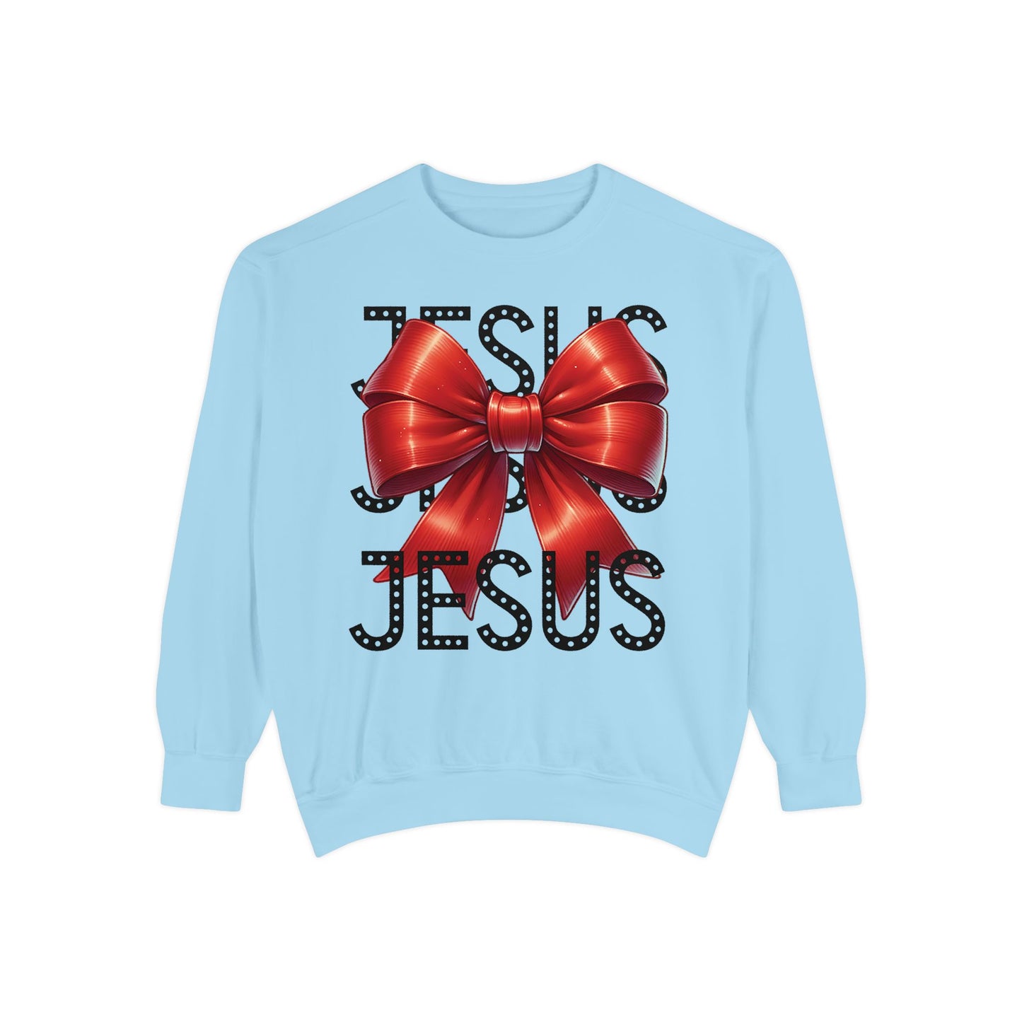 JESUS Charm Unisex Garment-Dyed Sweatshirt