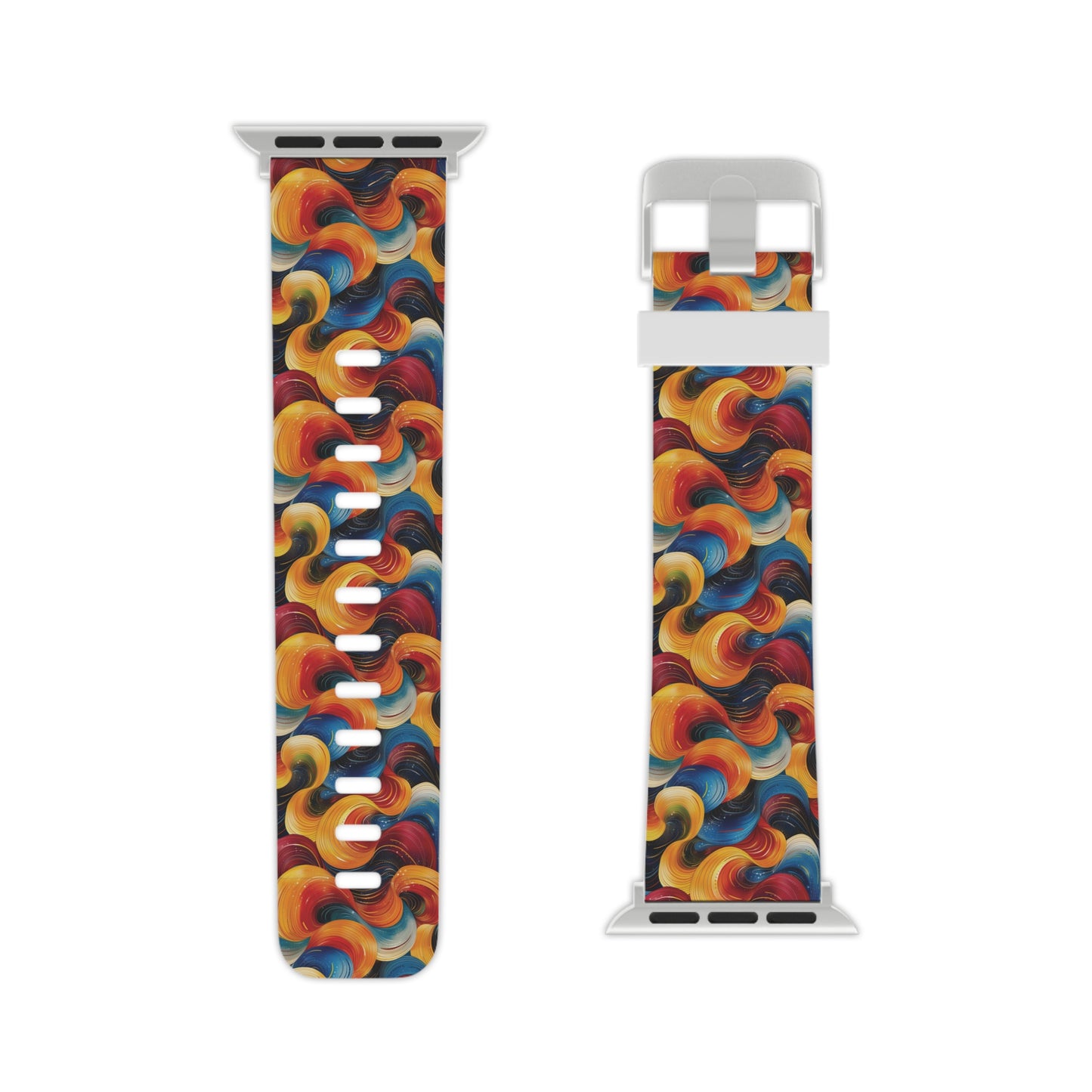 Cosmic Swirl Vibrant Apple Watch Band - Colorful Design for Stylish Wear