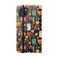 Whimsical Feline Garden iPhone and Samsung Flip Cases