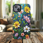 Flower Garden Stained Glass Phone Case, Tough Magnetic Cases, Floral Phone Cover, Durable Phone Accessories, Spring Gift, Birthday Present