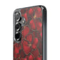 Velvet Petal Noir Floral Petal Clear Impact-Resistant iPhone and Samsung Case.