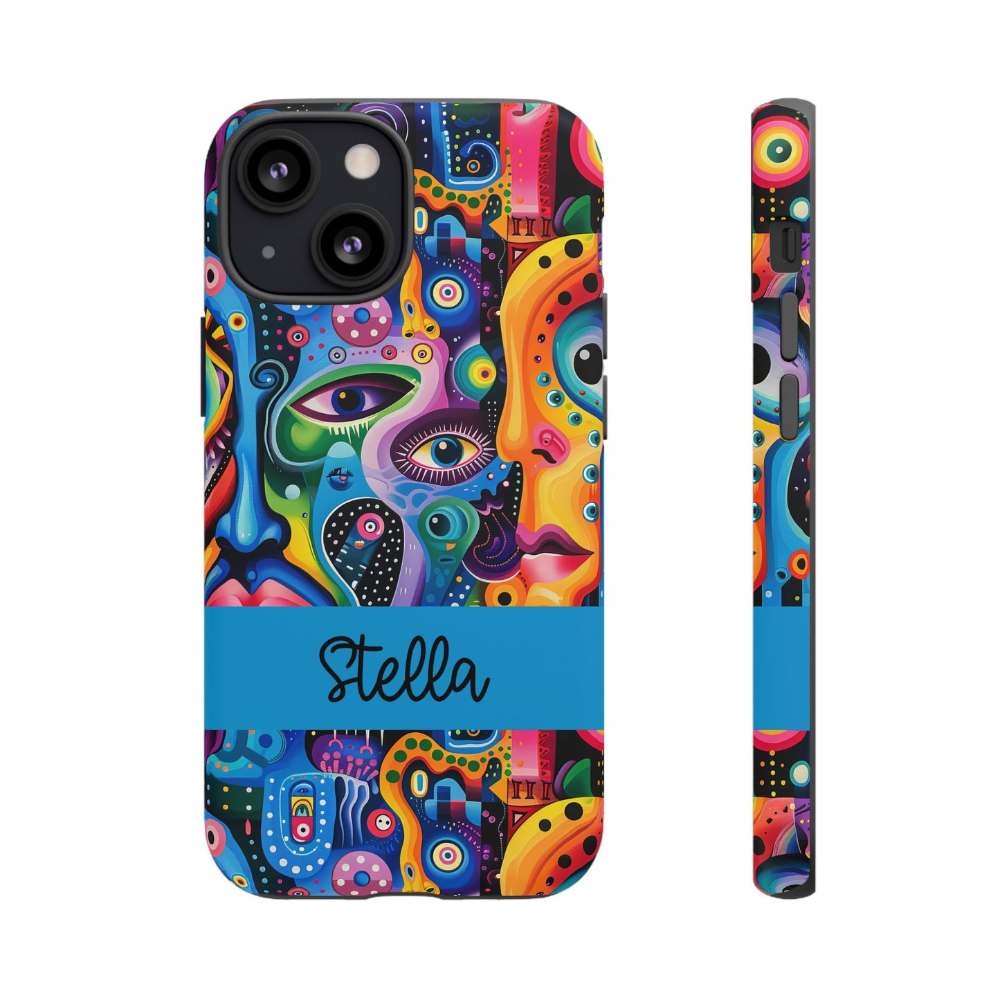 Psychedelic Visions Vibrant Samsung, iPhone and Google Pixel Phone Cases - Colorful Artistic Design