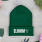 Embroidered 'ELOHIM, GENESIS 1:1' Classic Cuffed Beanie - Cozy Winter Hat, Streetwear Accessory, Personalized Gifts, Religious Apparel, Unisex Beanie