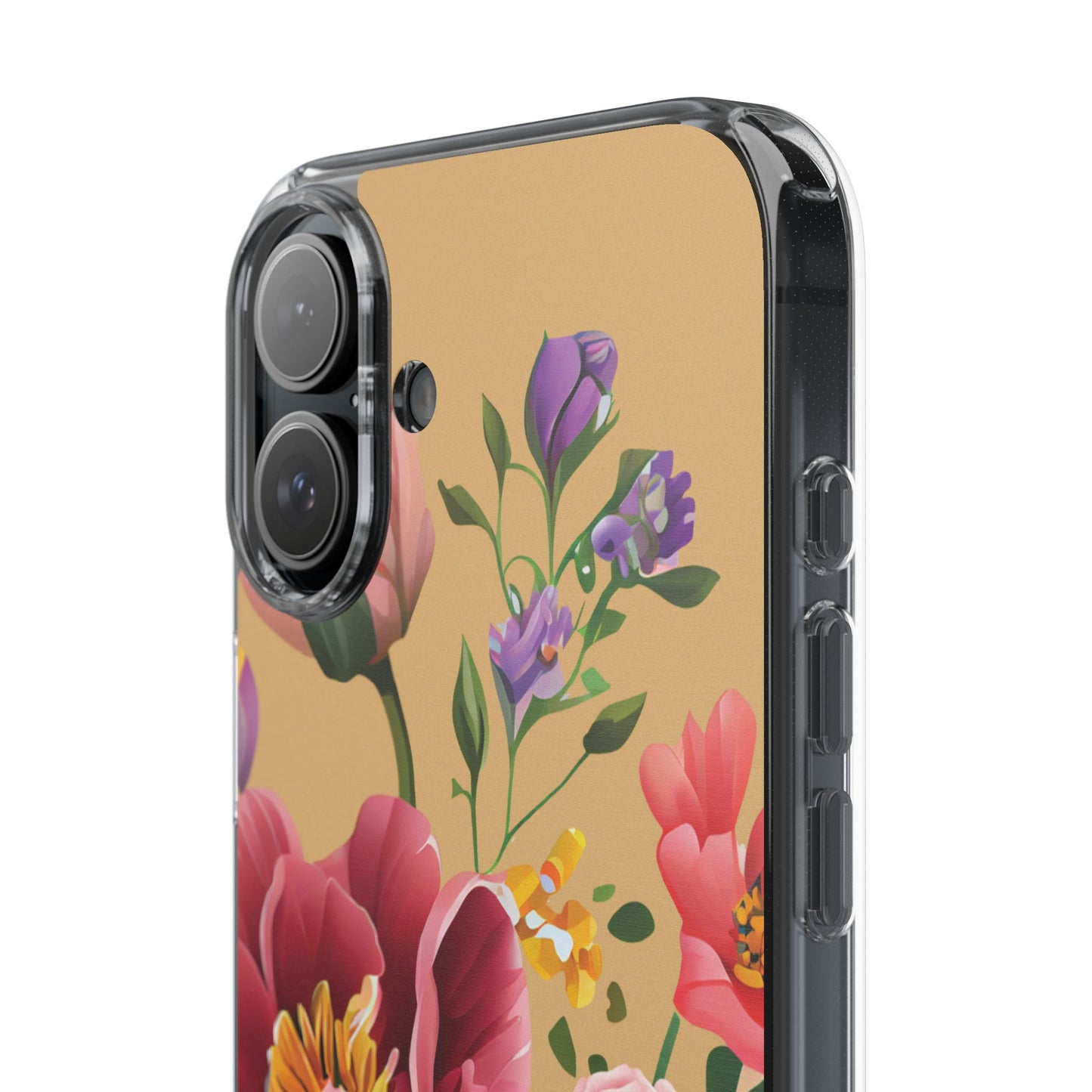 Clear Floral Bible Verse Phone Case — "Let Your Light Shine" (Matthew 5:16) for iPhone and Samsung Cases.