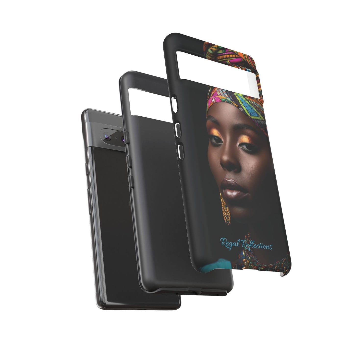Regal Reflections: African Majesty iPhone, Samsung and Google Tough Phone Cases.