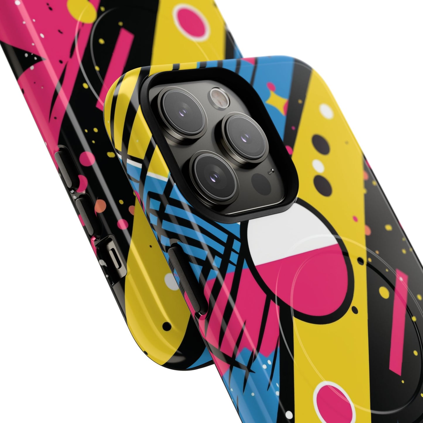 Electric Motion Mix iPhone Cases for Creative Souls | Tough iPhone Magnetic Cases, Stylish Protection, Unique iPhone Accessories, Gift for Art Lovers, Retro Vibes