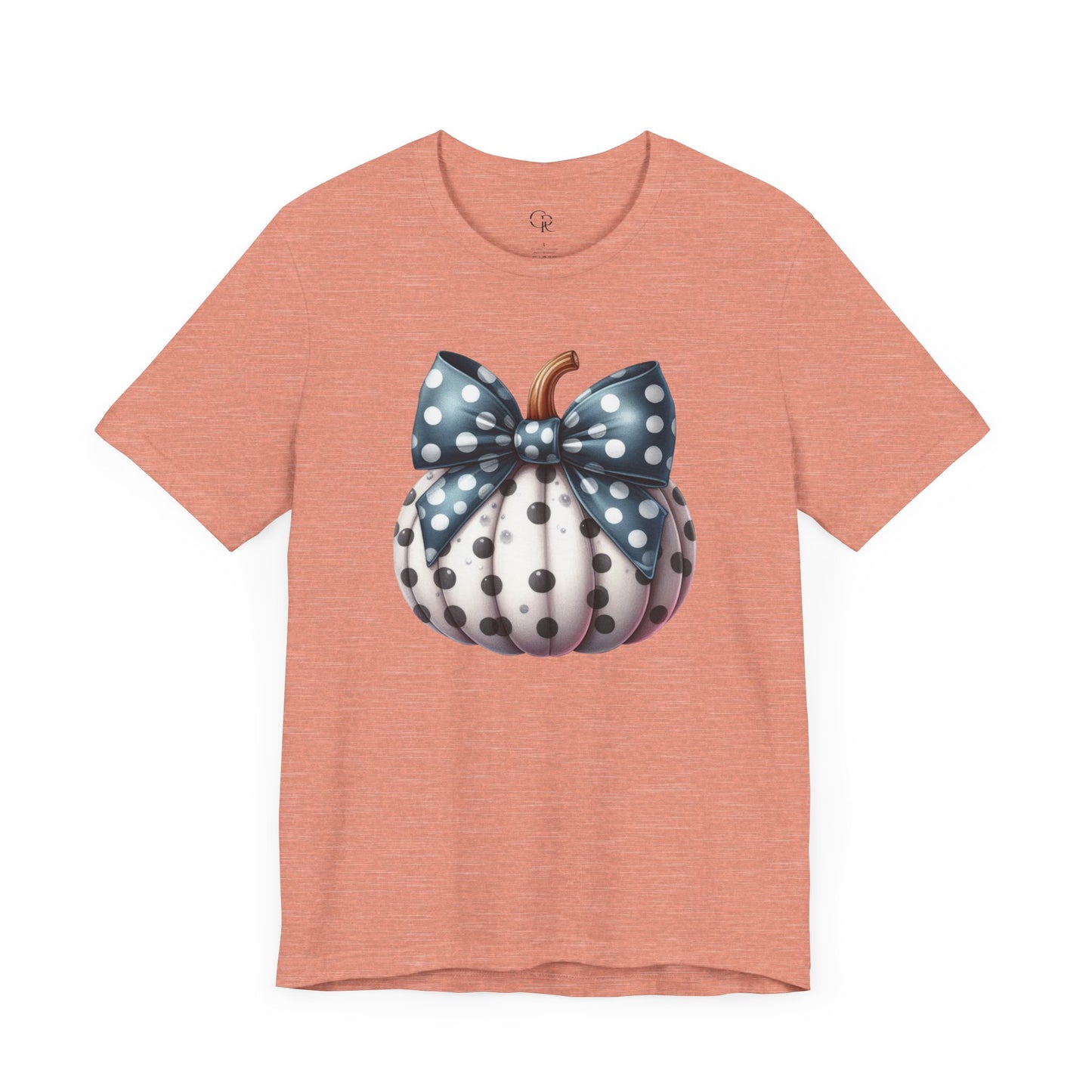 Polka Dot Pumpkin Charm Unisex Jersey Short Sleeve Tee