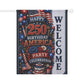 Garden Flag — "Happy 250th Birthday America" Patriotic Welcome Banner (4th of July, Memorial Day)