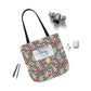 Personalized Black Doodle Daydream Composition Book Inspired Canvas Tote Bag with Colorful Straps, Cute School Bag, Eco-Friendly Tote, Back to School Shopping Bag, Teacher Gift Idea