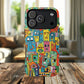 Vibrant Art Magnetic Phone Case, Colorful Protector, Unique iPhone Case, Gift for Artists, Trendy Tech Accessory