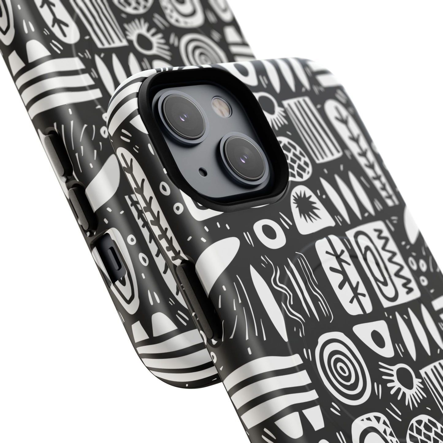 Modern Abstract Geometric Tough Magnetic Phone Case, Durable Phone Accessory, Gift for Him or Her, Artistic Design, Modern Decor