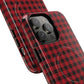 Tough Magnetic Phone Case - Red Plaid, Durable, Stylish Protection for iPhones, Gift for Outdoor Lovers, Unique Phone Cover