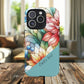 Personalized Radiant Gardenlight Stained Glass Tough MagSafe Magnetic Case, Vibrant Flower Cover, Durable Protective Case, Unique Gift for Her, Spring Elegance, iPhone® 13, 14, 15, 16, 17, Pro, Pro Max, Plus Cases.