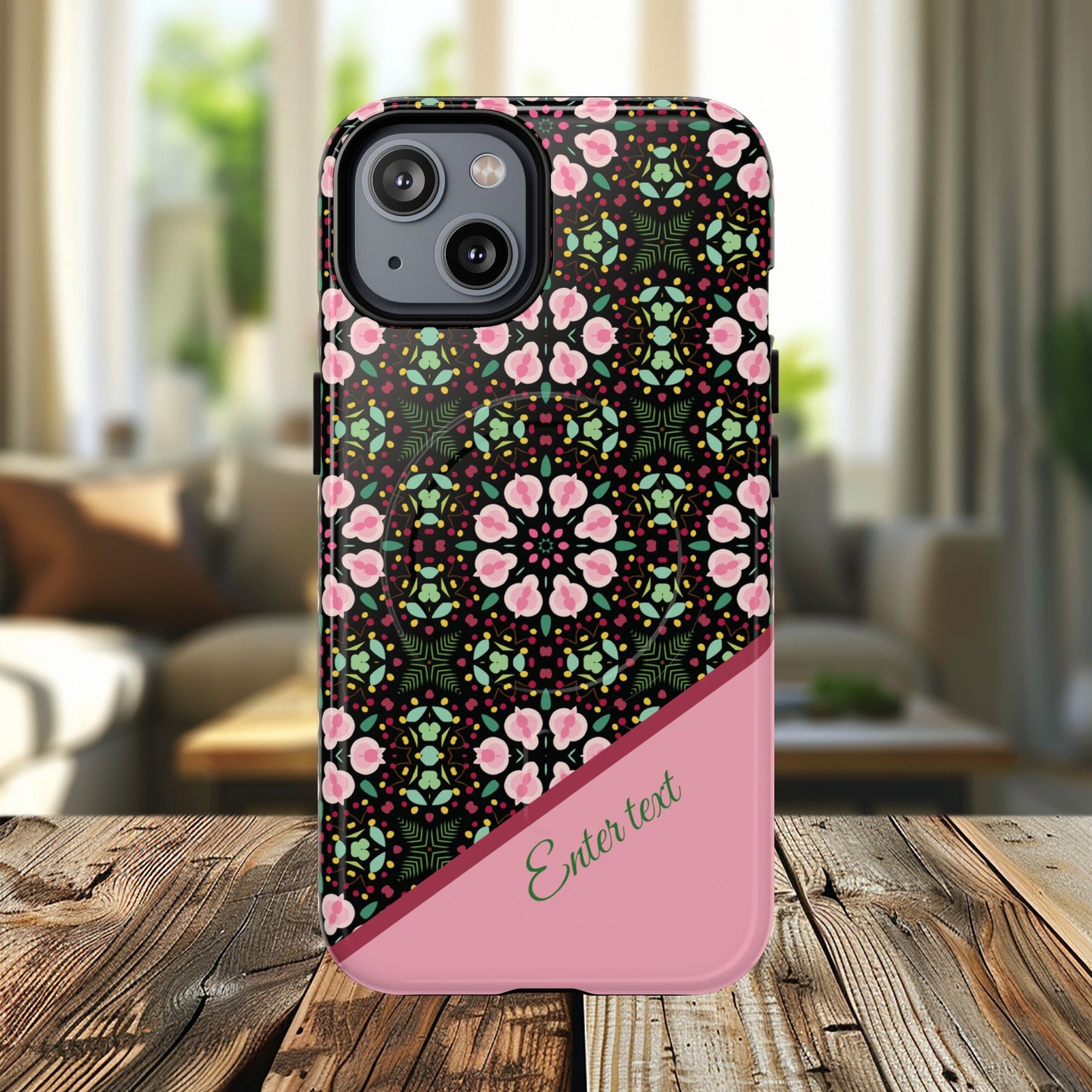 Personalized Twilight Petal Tapestry Floral Tough Magnetic MagSafe® iPhone Case, Durable iPhone Protector, Unique Gift for Her, Stylish Tech Accessories.