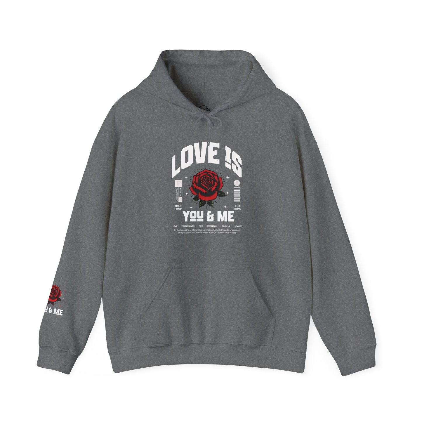 You and Me Unisex Gildan Hoodie Sweatshirt
