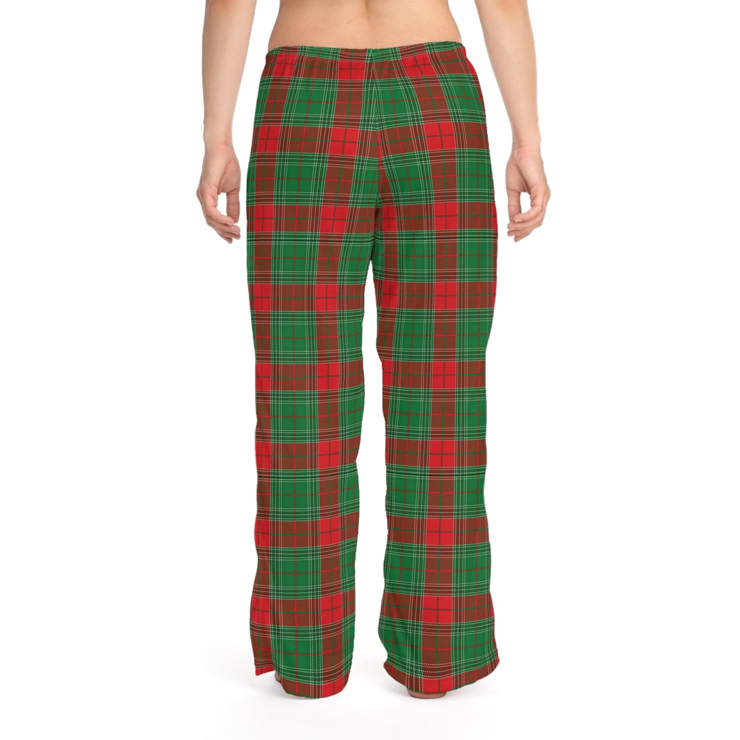 Green  Plaid Perfection Women's Pajama Pants (AOP).