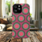 Floral KaleidoBloom iPhone Case, Tough Magnetic Cases, Floral iPhone Cover, Stylish Tech Accessory, Durable Design, Vibrant Gift Idea