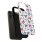 Patriotic Coquette Tough iPhone Magnetic Case, Stylish Gift for Her, Summer Celebrations, Cute Bow Design