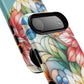 Personalized Radiant Gardenlight Stained Glass Tough MagSafe Magnetic Case, Vibrant Flower Cover, Durable Protective Case, Unique Gift for Her, Spring Elegance, iPhone® 13, 14, 15, 16, 17, Pro, Pro Max, Plus Cases.