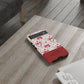 Personalized Rosette Coquette Phone Case - Custom Name/Message 'I Am Stronger Than The Storm' Floral Bow Protective Case