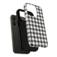 Black and White Gingham Phone Case, Tough Magnetic Cases, Stylish Phone Cover, Gift for Her, Trendy Phone Accessory, Checkered Print