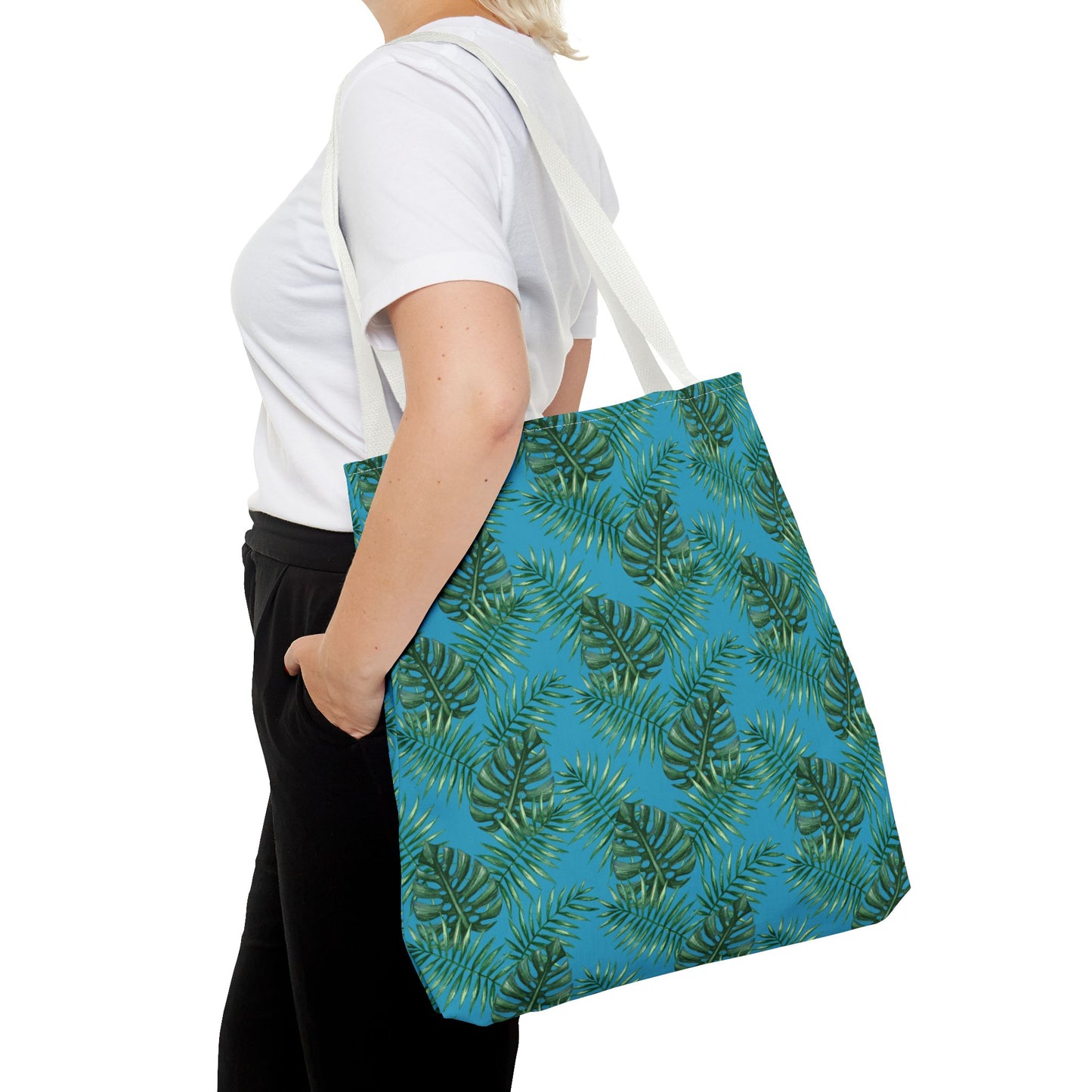 Turquoise Tropical Bliss Tote Bag