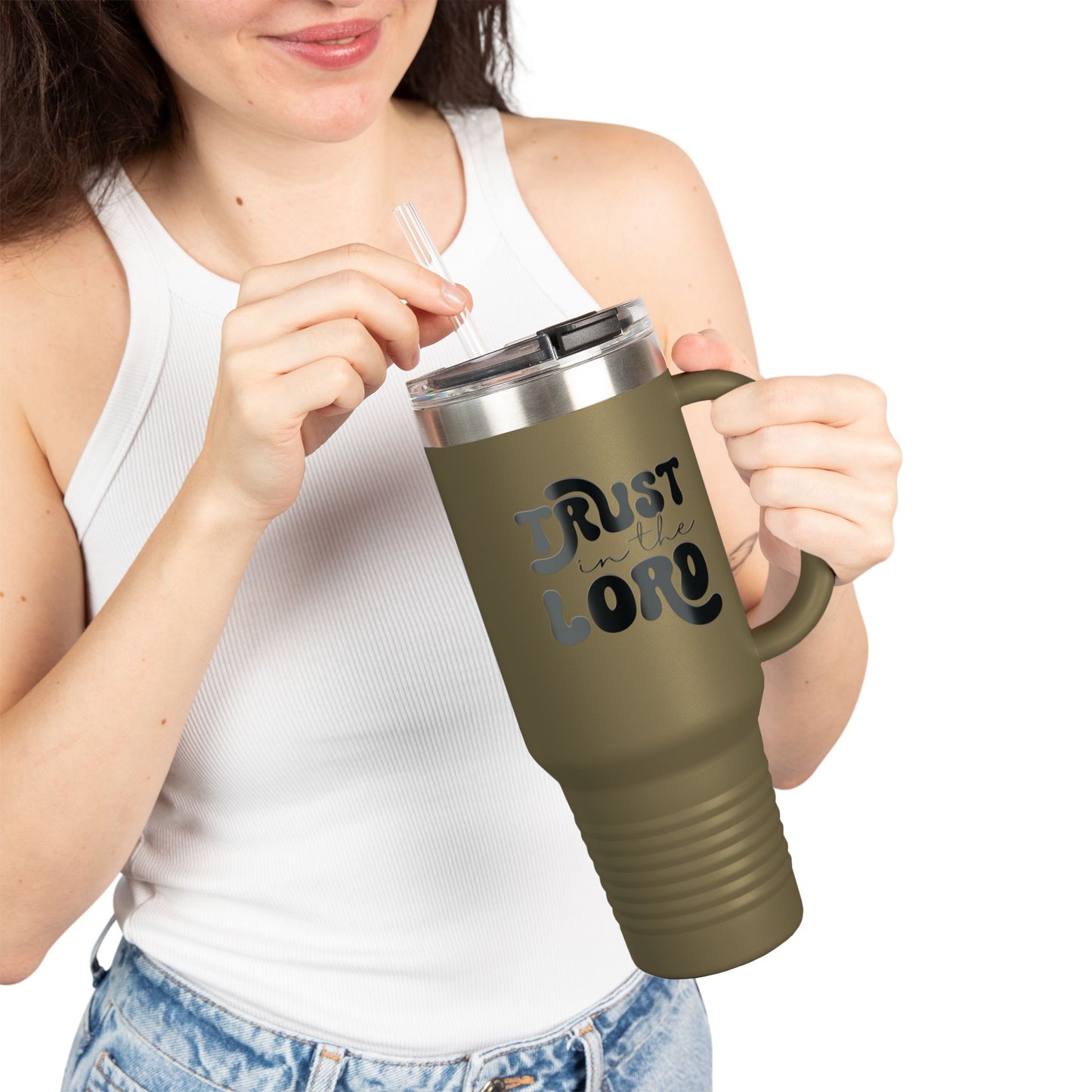 Trust in the Lord Insulated Travel Mug, 40oz