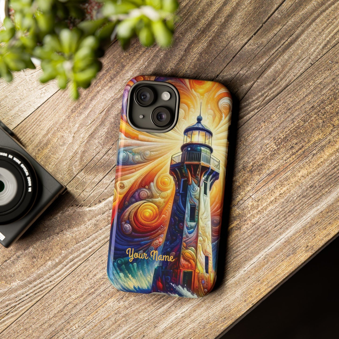 Personalized Cosmic Beacon iPhone Tough Cases, Gift for Him/Her.