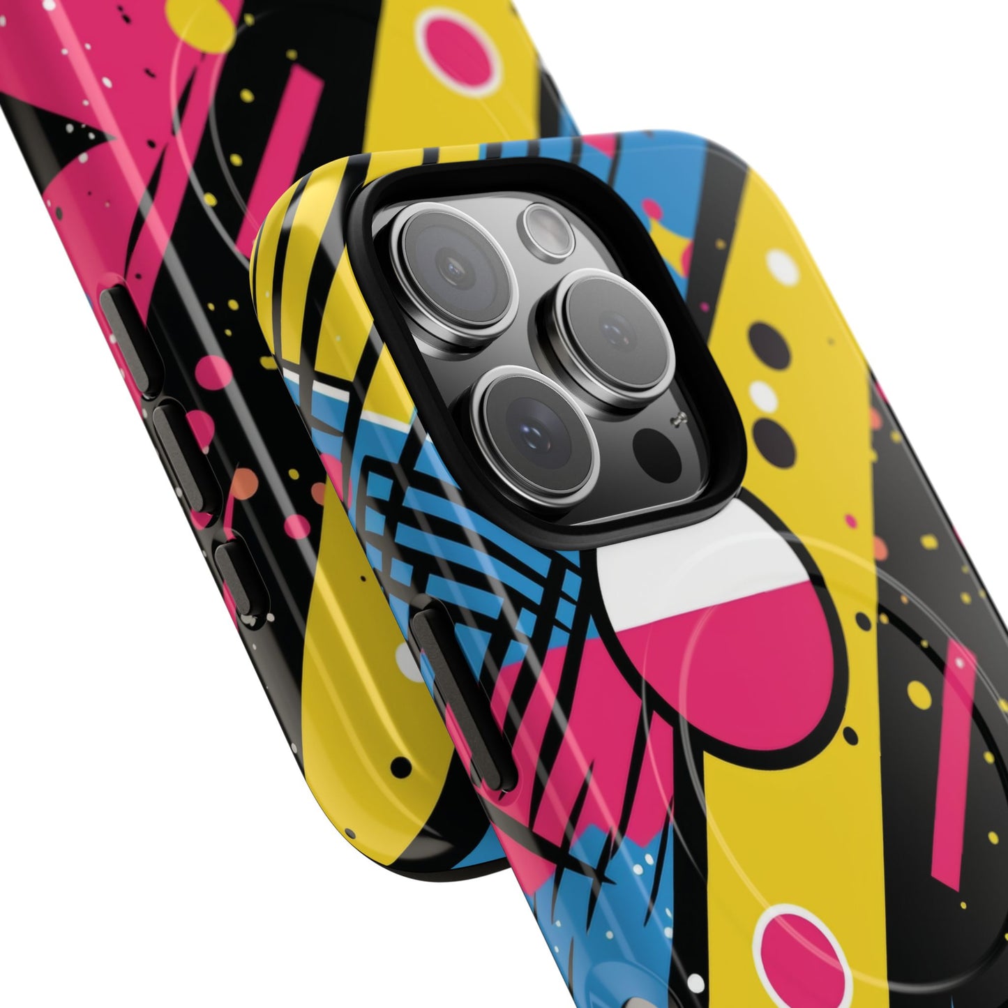 Electric Motion Mix iPhone Cases for Creative Souls | Tough iPhone Magnetic Cases, Stylish Protection, Unique iPhone Accessories, Gift for Art Lovers, Retro Vibes