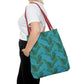 Turquoise Tropical Bliss Tote Bag