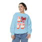 LOVE  Coquette Unisex Comfort Colors Garment-Dyed Sweatshirt