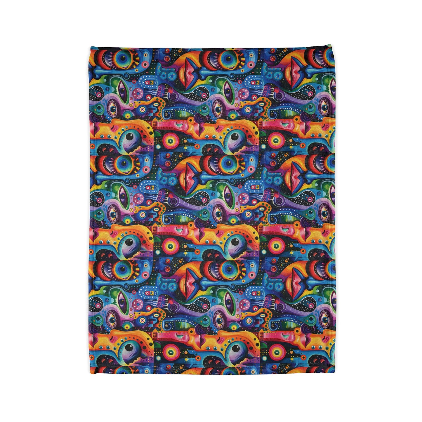 Psychedelic Visions Soft Minky Blanket