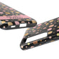 Personalized Gold & Pink Confetti Tough Phone Case — Glitter Dot Protective Phone Cover