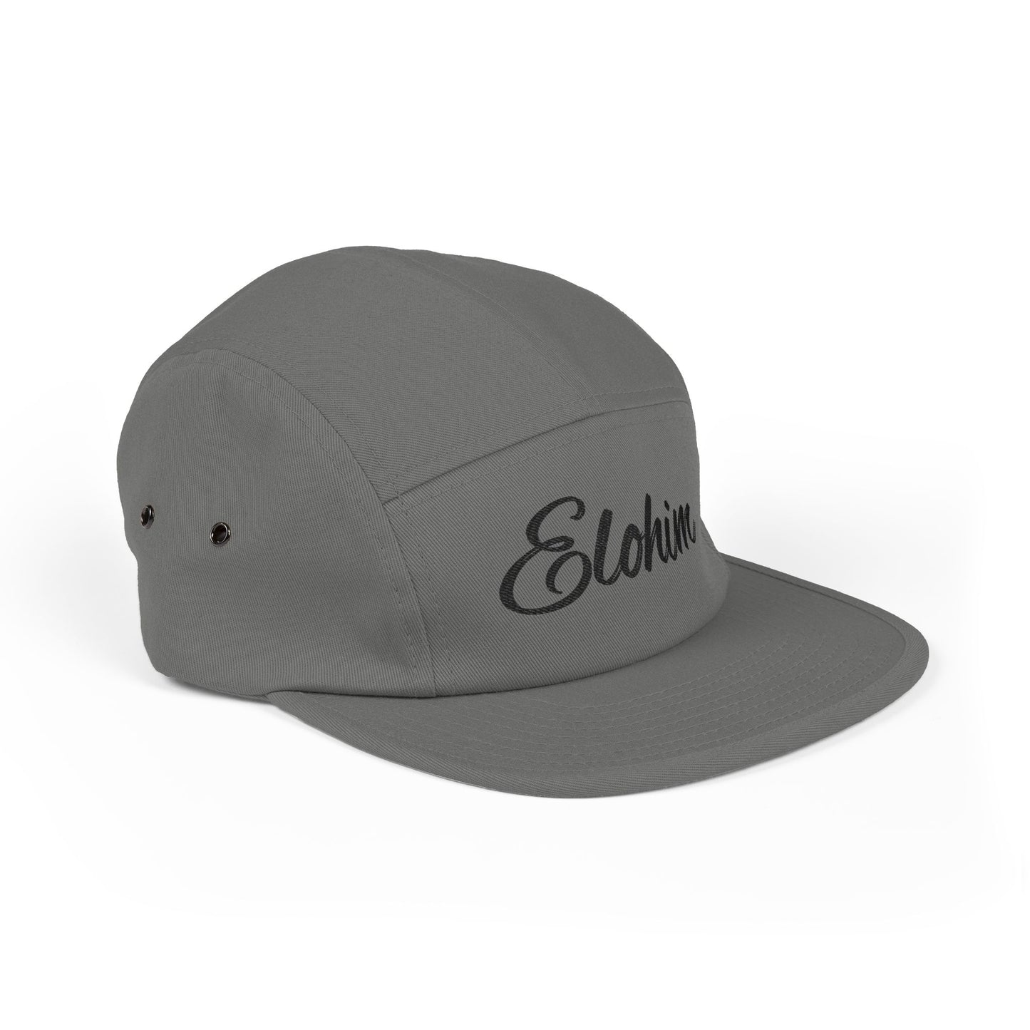 Embroidered 'ELOHIM, GENESIS 1:1'  5 Panel Cap, Trendy Hat, Outdoor Gear, Streetwear Accessory, Unique Gift, Fashion Statement